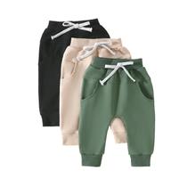 Calças de corrida Yoawdats Baby Boys Classic Fit, pacote com 3 unidades, 0-3 anos