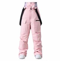 Calças de esqui GS SNOWING femininas folgadas, impermeáveis, isoladas, rosa L Calças de esqui GS SNOWING femininas folgadas, impermeáveis, isoladas, rosa L