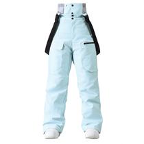 Calças de esqui GS SNOWING femininas largas azuis L impermeáveis isoladas