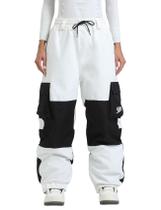 Calças de esqui GSOU SNOW femininas impermeáveis à prova de vento isoladas
