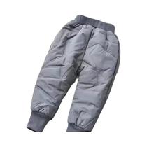 Calças De Esqui Para Meninos E Meninas, Inverno, Algodão Grosso, Veludo, Quentes E Impermeáveis,