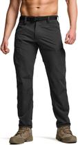 Calças de exterior CQR Quick Dry Tactical para homens pretas 40W x 32L
