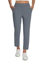 Calças de Golfe Femininas BALEAF - Elásticas, Cintura Alta, Cinza Escuro - Tamanho L Calças de Golfe Femininas BALEAF - Elásticas, Cintura Alta, Cinza Escuro - Tamanho L
