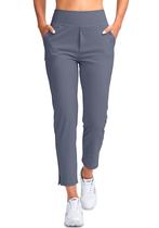 Calças de Golfe Femininas YYV - Elásticas, Cintura Alta, Comprimento Tornozelo - Azul M Calças de Golfe Femininas YYV - Elásticas, Cintura Alta, Comprimento Tornozelo - Azul M