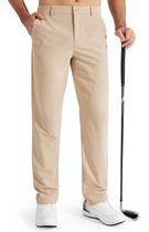Calças de golfe Libin Stretch Work Dress Quick Dry para homens cáqui Calças de golfe Libin Stretch Work Dress Quick Dry para homens cáqui