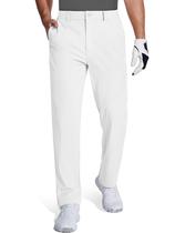 Calças de golfe MAGCOMSEN resistentes à água elásticas para homens brancas
