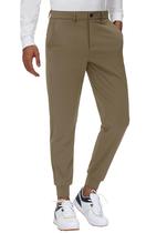 Calças de Golfe Masculinas JWM - Slim Fit Elásticas com Presilhas de Cinto