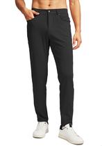 Calças de Golfe Masculinas Slim Fit - Elásticas, 6 Bolsos, Pretas (GG) Calças de Golfe Masculinas Slim Fit - Elásticas, 6 Bolsos, Pretas (GG)