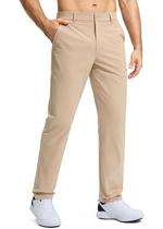 Calças de golfe Pudolla, vestido elástico masculino, leve, cáqui, 40 L x 34 L Calças de golfe Pudolla, vestido elástico masculino, leve, cáqui, 40 L x 34 L