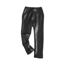 Calças De Inverno Em Couro PU Para Meninas, Quentes E Grossas, Para Crianças De 3 a 12 Anos, Calças Calças De Inverno Em Couro PU Para Meninas, Quentes E Grossas, Para Crianças De 3 a 12 Anos, Calças
