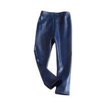 Calças De Inverno Em Couro PU Para Meninas, Quentes E Grossas, Para Crianças De 3 a 12 Anos, Calças Calças De Inverno Em Couro PU Para Meninas, Quentes E Grossas, Para Crianças De 3 a 12 Anos, Calças