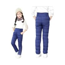 Calças De Inverno Para Crianças De 2 a 12 Anos, Cintura Alta, Acolchoadas Com Algodão, Quentes, À Calças De Inverno Para Crianças De 2 a 12 Anos, Cintura Alta, Acolchoadas Com Algodão, Quentes, À