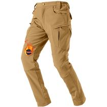 Calças de inverno YKS JOOB masculinas com forro de lã impermeável cáqui M Calças de inverno YKS JOOB masculinas com forro de lã impermeável cáqui M