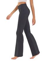 Calças de ioga BUBBLELIME Bootcut de algodão básico com bolso