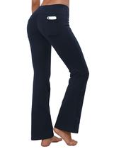 Calças de ioga BUBBLELIME Bootcut Tummy Control femininas Darknavy XS Calças de ioga BUBBLELIME Bootcut Tummy Control femininas Darknavy XS
