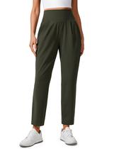 Calças de ioga CRZ YOGA Butterlift Ankle para mulheres verde-oliva