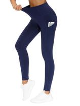 Calças de ioga THE GYM PEOPLE de cintura alta grossa com bolsos femininos