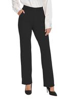 Calças de ioga VIMPEP de perna reta com bolsos de cintura alta pretas XL