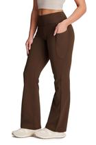 Calças de ioga Yogipace Bootcut Flare Brown para mulheres tamanho L Calças de ioga Yogipace Bootcut Flare Brown para mulheres tamanho L