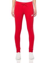 Calças de lã adidas Essentials de 3 listras para mulheres Better Scarlet Calças de lã adidas Essentials de 3 listras para mulheres Better Scarlet