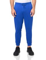 Calças de moletom adidas Essentials Fleece com 3 listras para homens, azuis