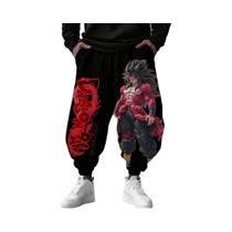 Calças De Moletom De Algodão Para Homens E Mulheres, Estilo Dragon Ball Anime Saiyan, Moda Harajuku