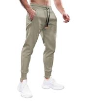 Calças de moletom esportivas de algodão Joggers Fioboc masculinas Clary Sage 2GG