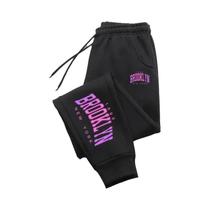 Calças De Moletom Femininas De Cintura Alta Com Elástico, Calças De Corrida Com Cordão, Roupas