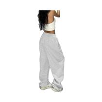 Calças De Moletom Femininas Harajuku De Perna Larga, Sólidas, Oversize, Casuais, Para Primavera E Calças De Moletom Femininas Harajuku De Perna Larga, Sólidas, Oversize, Casuais, Para Primavera E