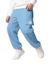Calças de moletom largas para meninos RoseSeek, azul, 10 anos Calças de moletom largas para meninos RoseSeek, azul, 10 anos