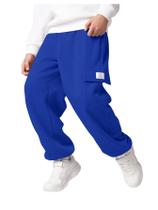 Calças de moletom largas para meninos RoseSeek, azul, 12 anos Calças de moletom largas para meninos RoseSeek, azul, 12 anos