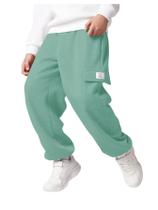 Calças de moletom largas RoseSeek Boys verdes de 15 anos Calças de moletom largas RoseSeek Boys verdes de 15 anos