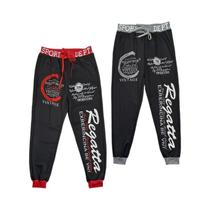 Calças De Moletom Masculinas Com Estampa Gráfica De Letras Hip Hop, Cintura Elástica, Casuais Para