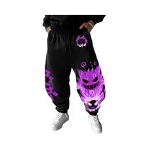 Calças De Moletom Masculinas De Algodão Pokemon Estilo Harajuku, Calças Esportivas De Outono E