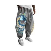 Calças De Moletom Masculinas De Algodão Pokemon Estilo Harajuku, Calças Esportivas De Outono E