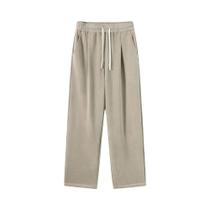 Calças De Moletom Masculinas De Inverno Grossas E Quentes Com Forro De Lã, Estilo Coreano, Perna