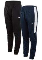 Calças de moletom New Balance Boys, pacote com 2 unidades, tricot jogger, tamanho 14-16