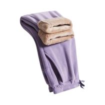 Calças De Moletom Unissex Oversize Com Forro De Fleece Para O Inverno, Confortáveis E Casuais,