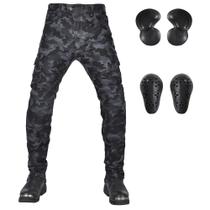 Calças de motocicleta LOMENG Motorbike Riding Jeans 2XL Blue