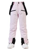 Calças de neve SnowElve TY-2021-2 isoladas impermeáveis para mulheres rosa
