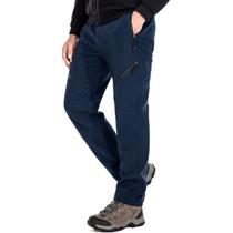 Calças de neve Toomett 6078 para homens impermeáveis forradas de lã azul