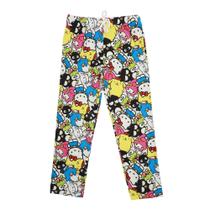Calças de Pijama Bioworld Hello Kitty Colagem de Personagens Calças de Pijama Bioworld Hello Kitty Colagem de Personagens