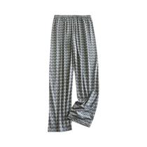 Calças De Pijama Casuais Finas Para Homens, Corte Solto, Perna Reta, Para Uso Em Casa Na Primavera,