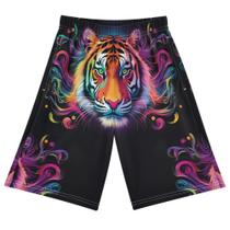 Calças de pijama Ceiurey Summer Tiger Print 9-10Y para meninos