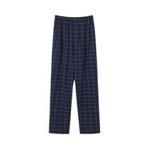 Calças De Pijama De Algodão Xadrez Para Adultos, Confortáveis Para Uso Em Casa