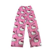 Calças de Pijama Femininas Hello Kitty e Homem-Aranha - Algodão Confortável