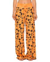 Calças de pijama femininas Vackutliv Halloween Pumpkin Ghost Print