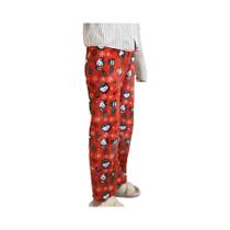 Calças De Pijama Flaneladas Femininas Hello Kitty Batman Estilo Casual Quente De Outono Plush Hip