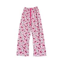 Calças de Pijama Hello Kitty Anime Cartoon Sanrio para Casal, Roupas de Dormir e Lazer para Casa