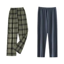 Calças De Pijama Masculinas De Tamanho Grande, Corte Solto, Roupas Casuais Para Dormir, Ideais Para